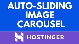 How to Add an Auto-Sliding Image Carousel in Hostinger Website Builder