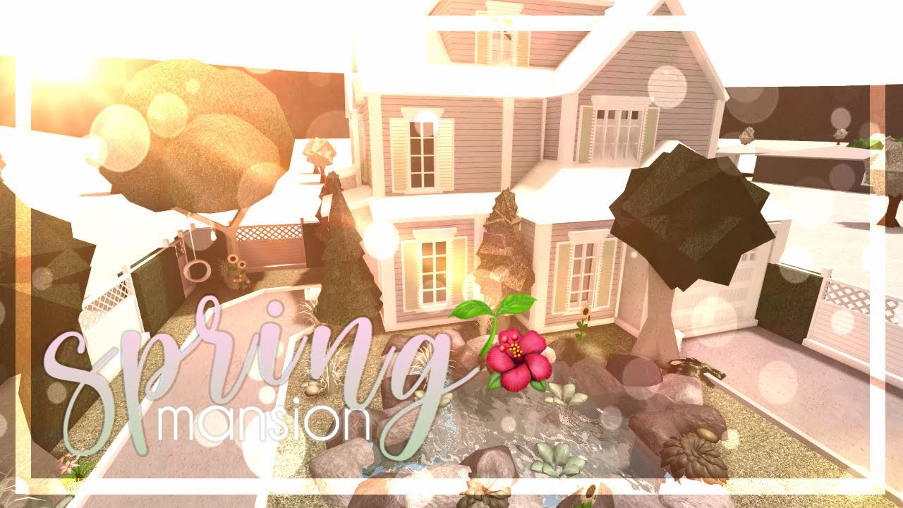 Bloxburg Spring Family Roleplay Mansion Exterior 42k Youtube - roblox bloxburg houses 42k