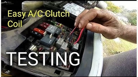 Easy A/C Clutch Coil Test A/C Clutch Not Engaging