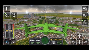 emergency landing engine fire 🔥| flight sim 2018 | Android game | game play | Games World