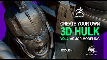 🔴 Hulk Vol 2 Titan Anatomy: Armor - 01  Course introduction - #Zbrush Course