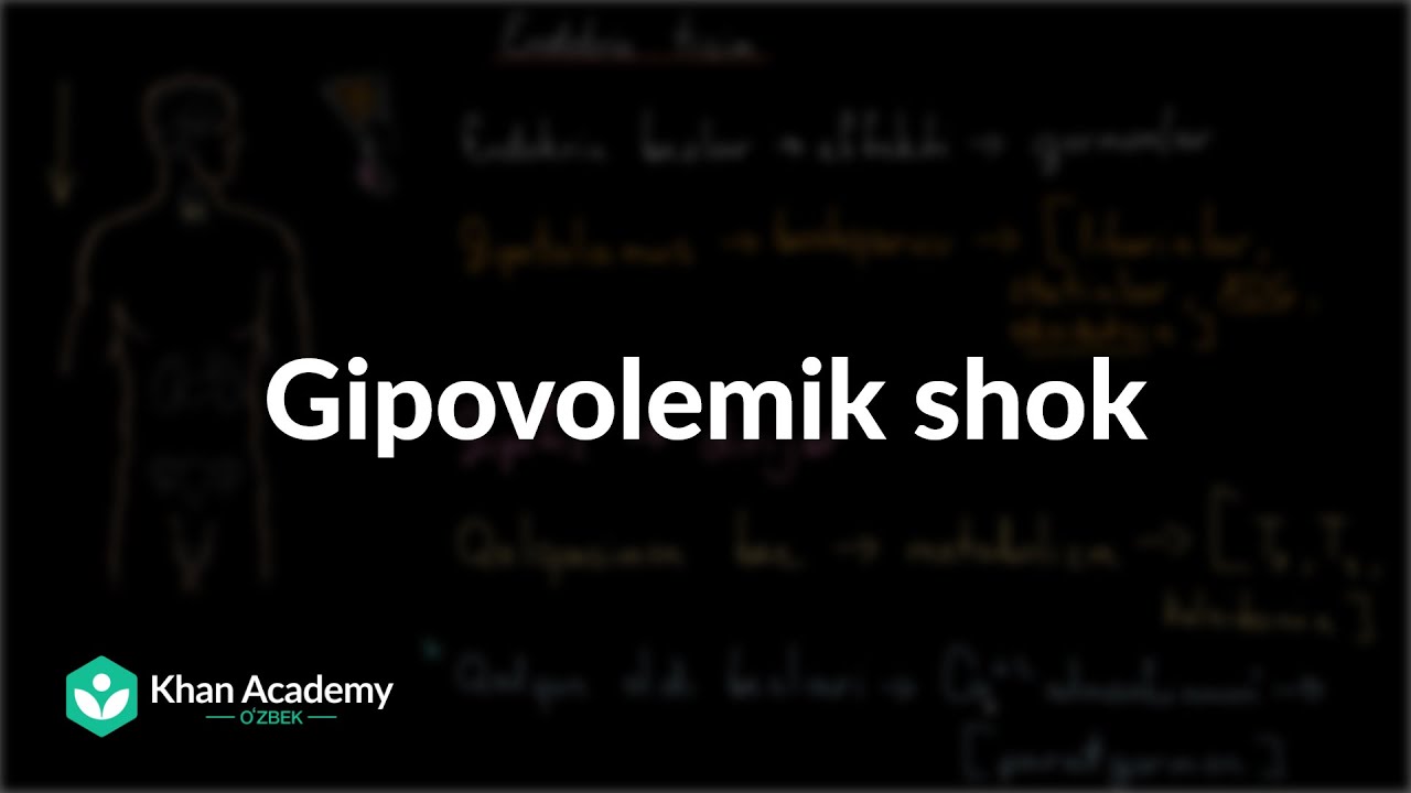 Gipovolemik shok | Shok | Tibbiyot