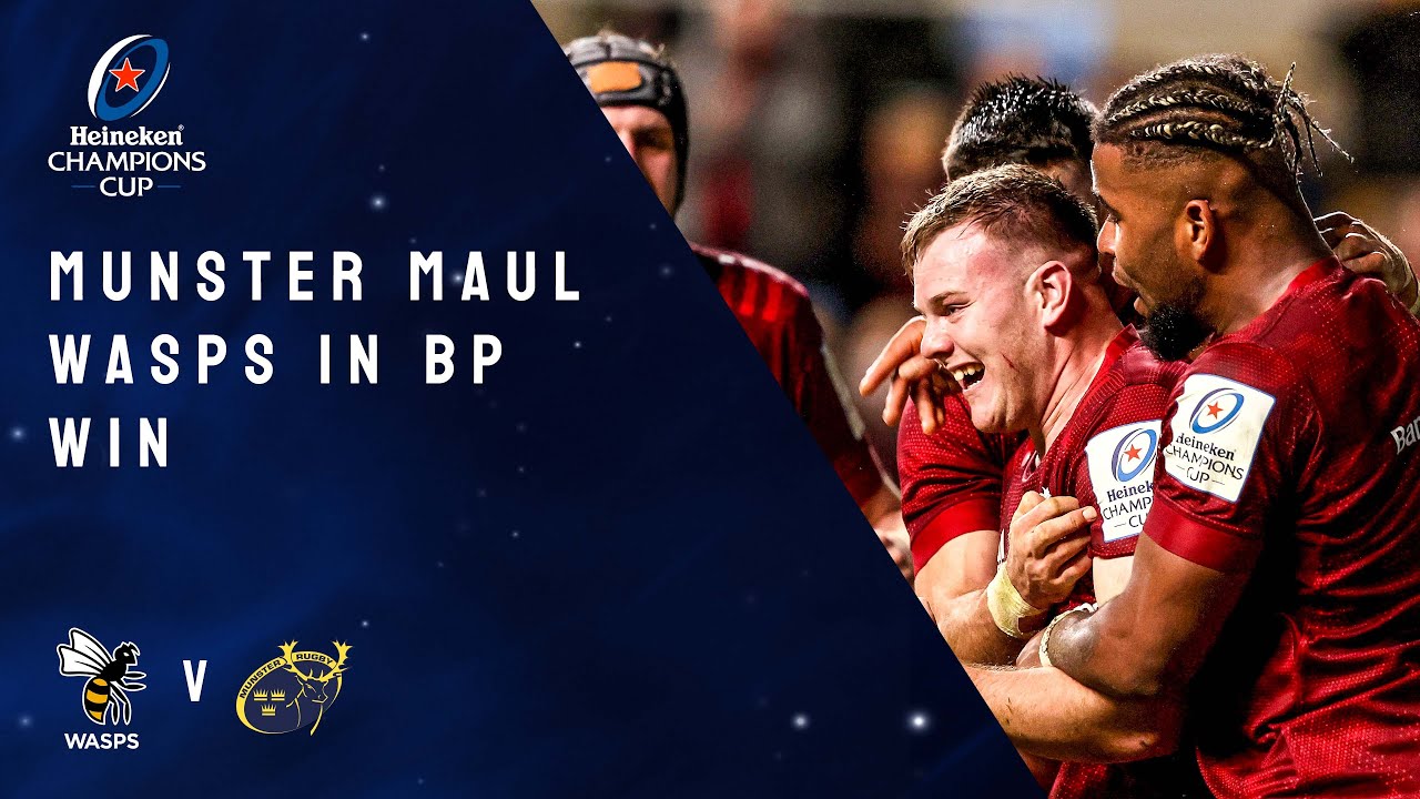 Wasps v Munster Rugby, Champions Cup 2021/22 Ultimate Rugby Players, News, Fixtures and Live Results