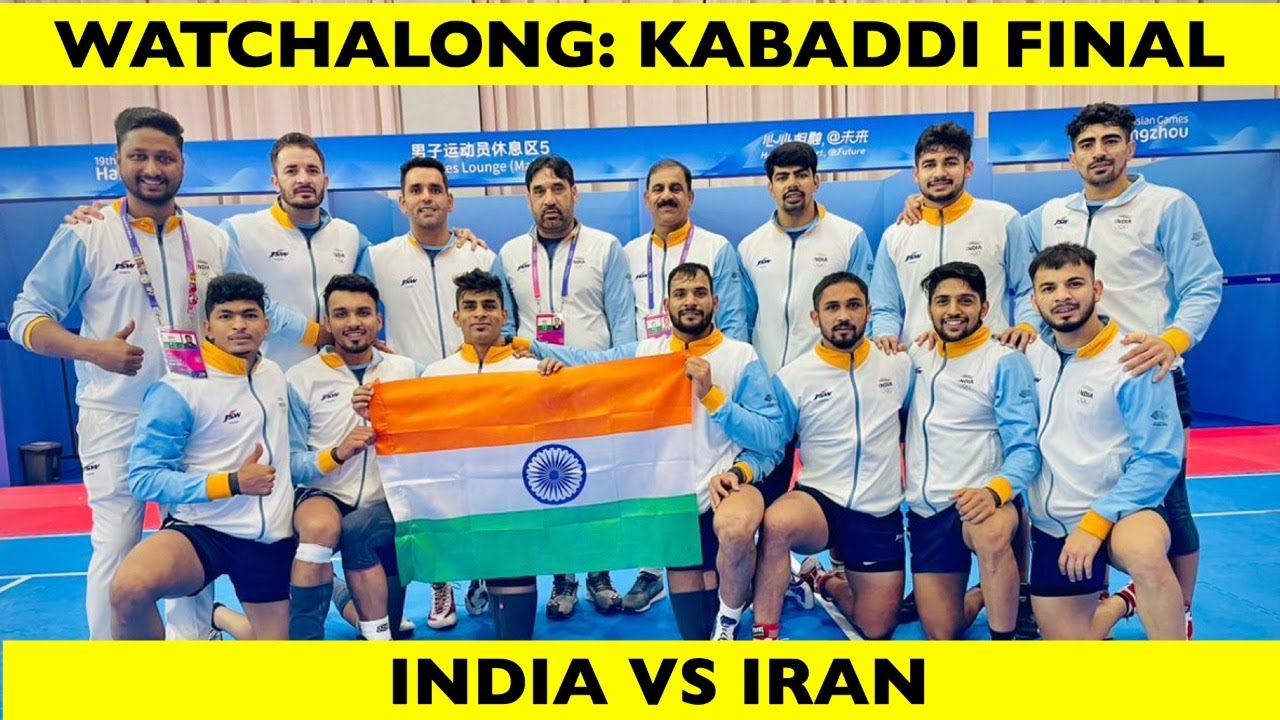 Watchalong Asian Games kabaddi final India vs Iran YouTube