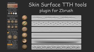 Skin Surface TTH tools plugin for Zbrush Tutorial