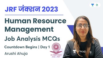 Human Resource Management | Job Analysis MCQs | JRF जंक्शन 2023 | Arushi Ahuja