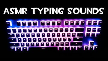 ASMR Typing Sounds | Mechanical Keyboard Cherry MX Red Switches