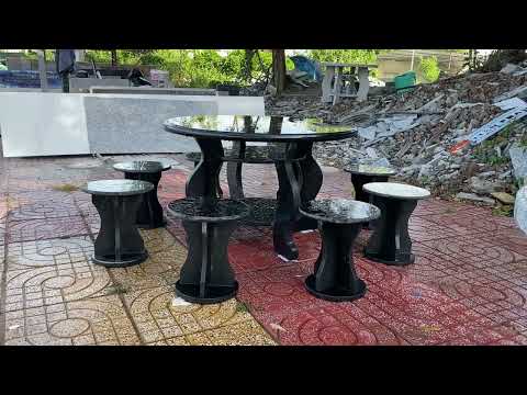 Video Bàn ghế đá hoa cương KV tỉnh Bình Thuận. 0379.038.083... - youtube