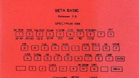 An introduction to BetaBasic for the ZX Spectrum