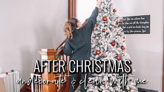 NEW! AFTER CHRISTMAS UNDECORATE &amp; CLEAN WITH ME! | Brenna Lyons