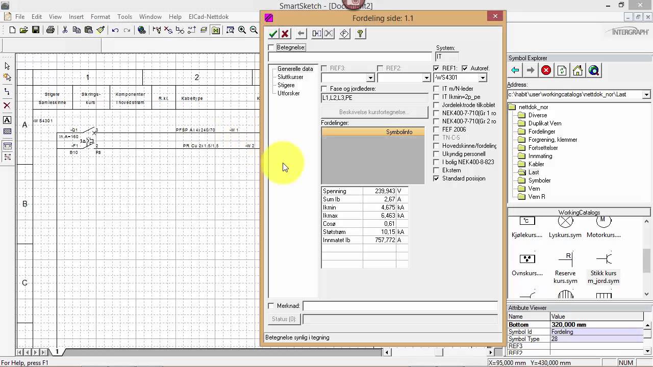 Opprette standardkurser