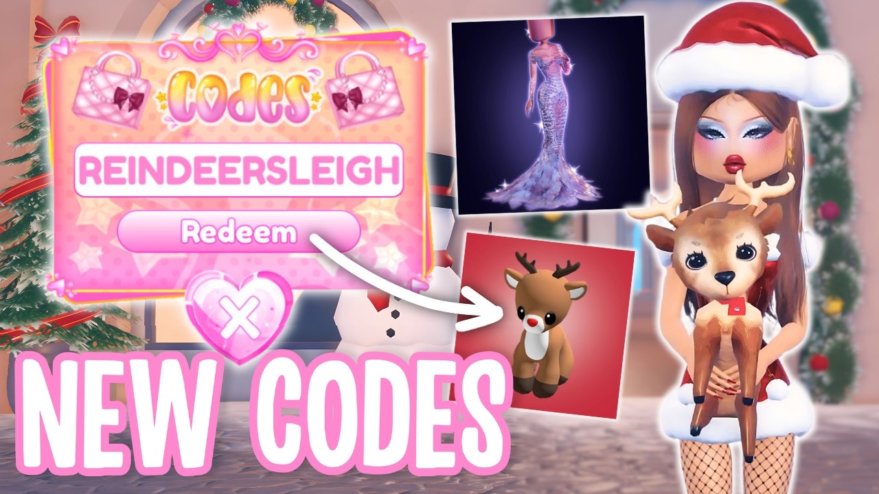 Reindeer Code HOW TO GET NEW *REINDEER* & SECRET *DRESS* CODES IN DRESS TO IMPRESS ...
