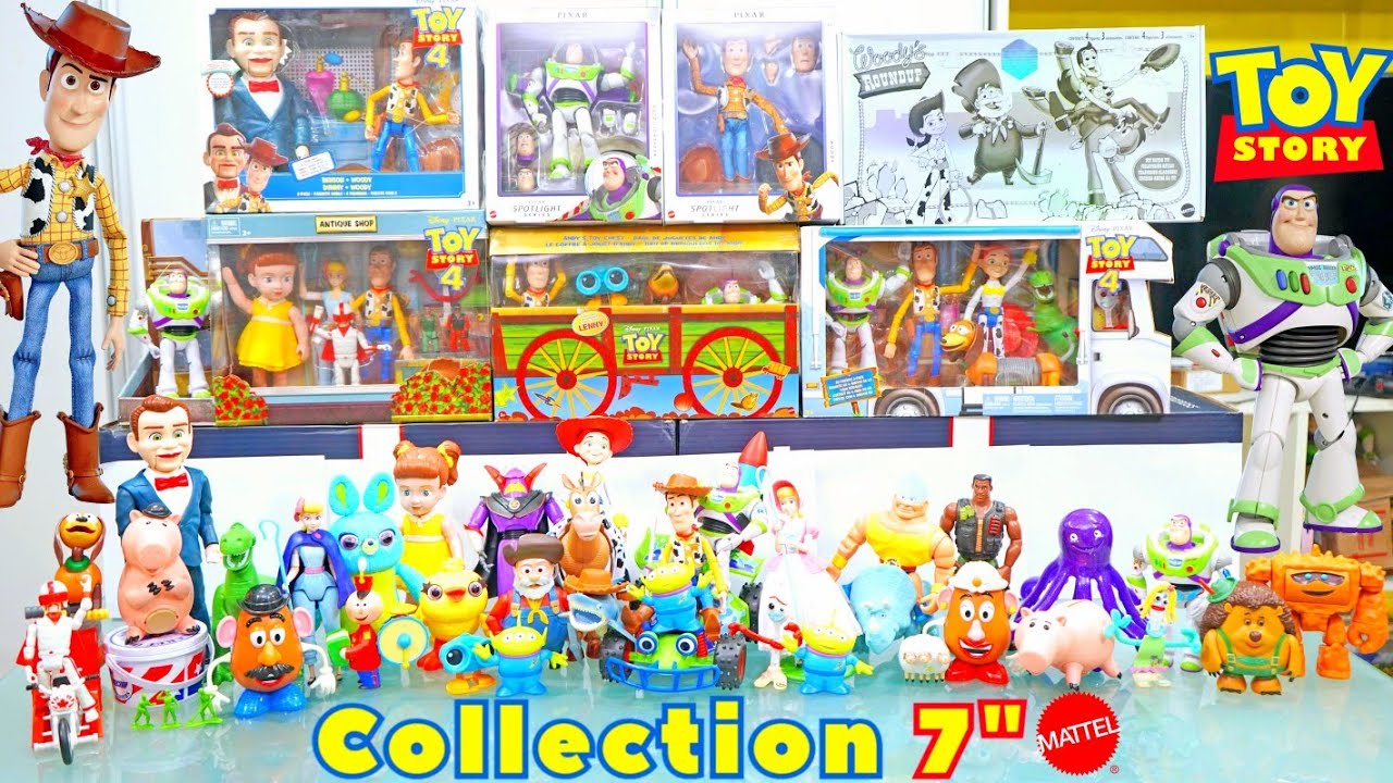 MINHA COLEÇÃO TOY STORY 🤠🚀🦖🎱🐷🐴 ESCALA 7