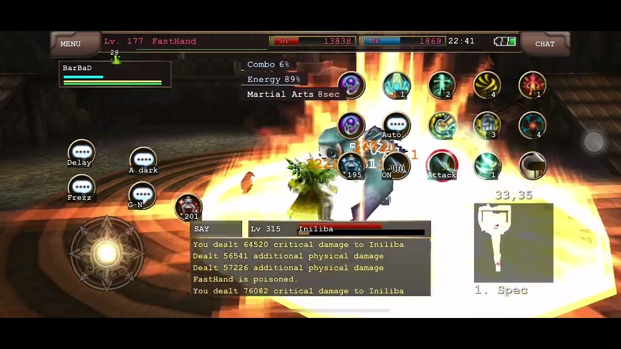 Monk auto vs iniliba test2 - Iruna Online