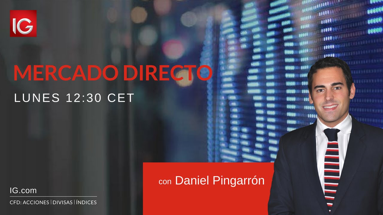 Mercado Directo: Principales mercados - Lunes 12/09/2016 - IG España Live Stream trading screen