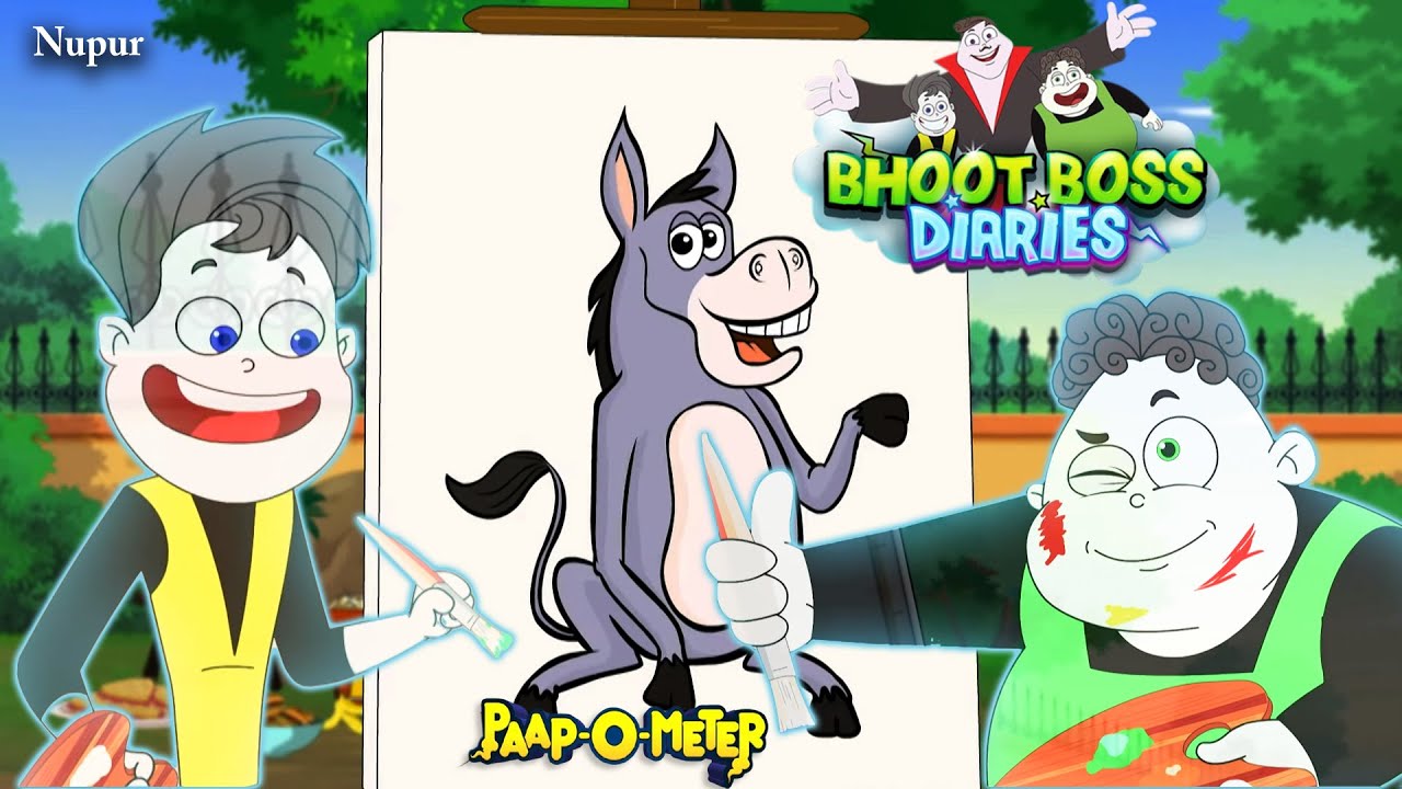 Thakela Pakela की थकेली पेंटिंग | Paap-O-Meter | Bhoot Boss Latest Episode | Kids Cartoon
