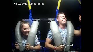 Couple React to Insane Slingshot Ride!