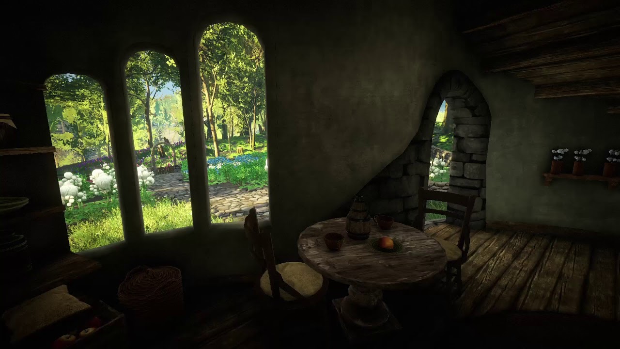Video Game Ambience Asmr - (Leaving Lyndow) The Farm House | Relaxing Birds/White Noise