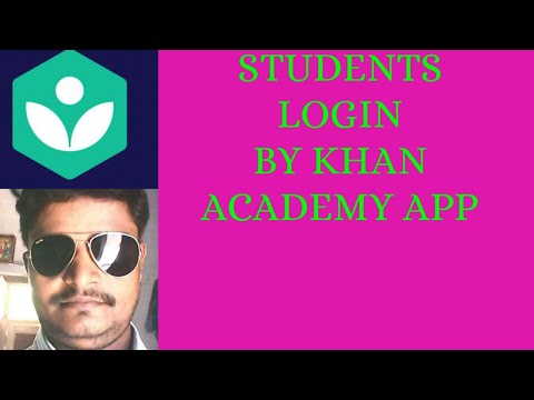 STUDENTS LOGIN BY  KHAN ACADEMY APP