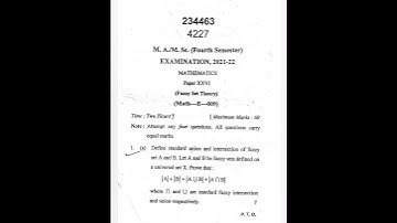 Hnbgu 2021-22 Fuzzy set theory Question paper#shorts#trending#solution link is in comment box👉