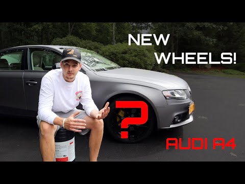 NEW WHEELS for my AUDI A4!!