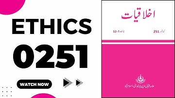 AIOU 251 Guess Paper 2025 Code 251 Past Papers Important Questions Ethics Matric