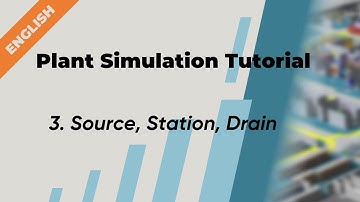 Plant Simulation Tutorial (English) - 3. Source, Station, Drain