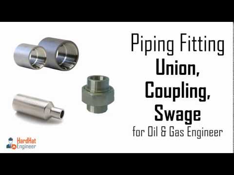 Pipe Fittings - Union, Coupling, Swage. Part