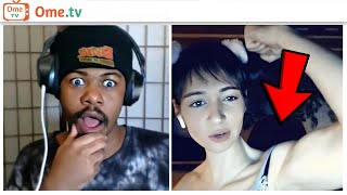 Trolling People on Ome.tv as a BUFFED 14 Year Old Girl