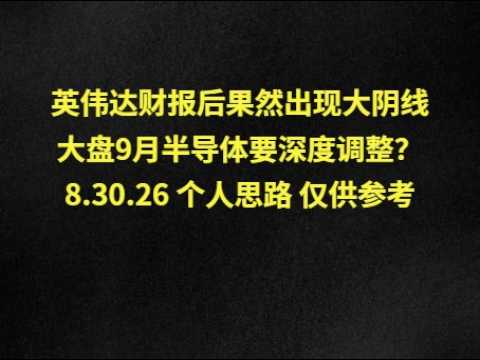 无论美联储主席今天说了什么比特币都必须调整英伟达财报后 大涨近9%  如果之后出现的大阴线 就要小心8.28.26 个人思路 仅供参考