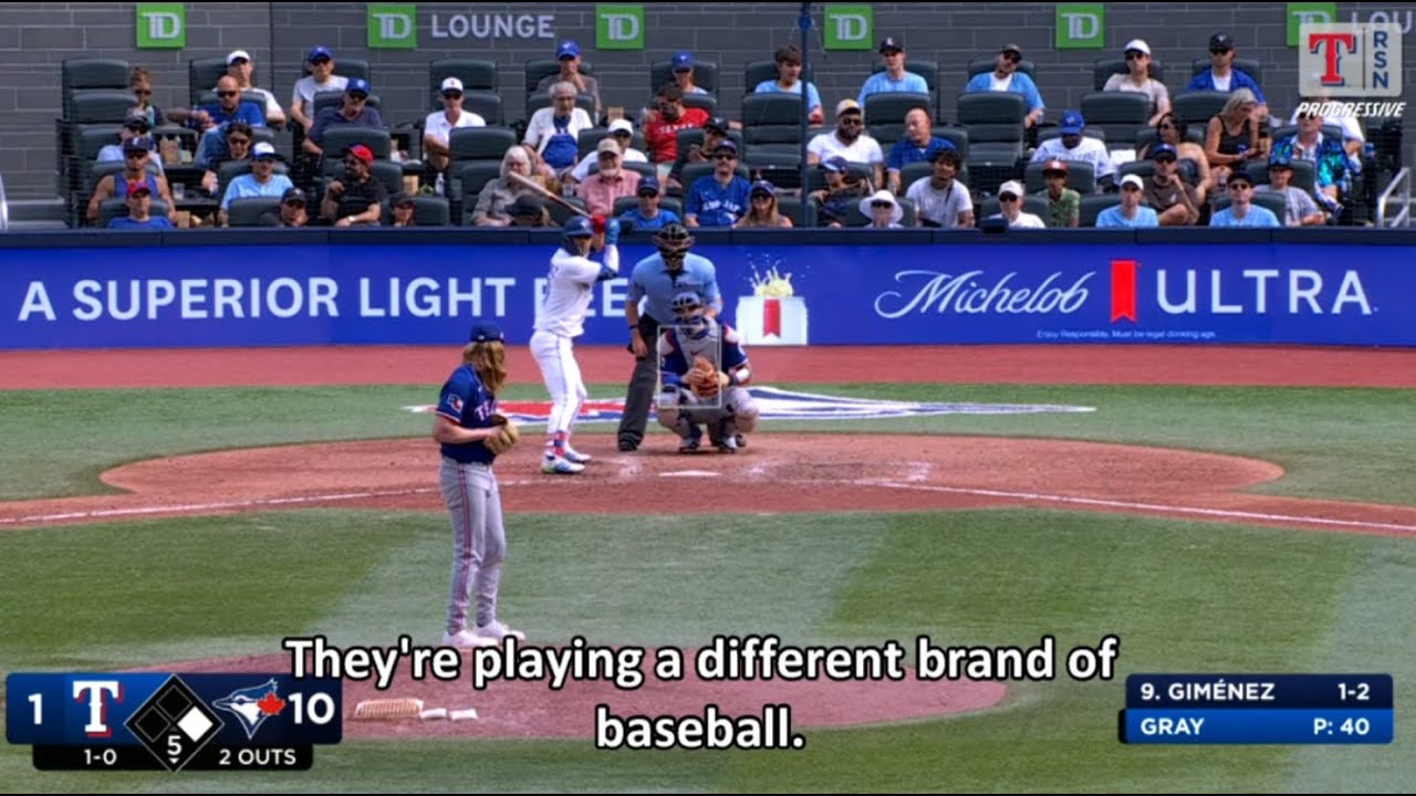 5-minutes of Awed-Compliments by Texas Rangers TV Broadcasters, BLOWN AWAY by Toronto Blue Jays