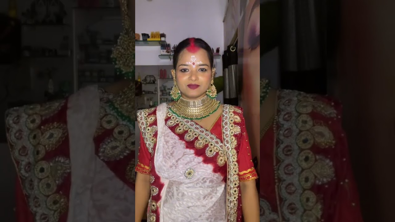 Trending video bangoli look 