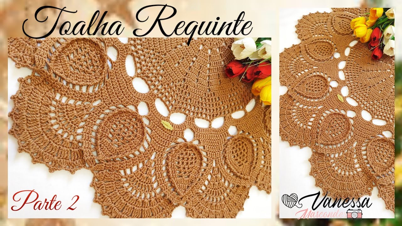 ✨ Toalha ou centro de Mesa Requinte em Crochê ✨2/2 . Por Vanessa Marcondes