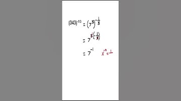 Simplify (343)^-1/3 | Rational Exponent | #Math