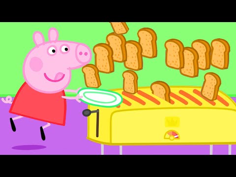 Peppa Pig's Best Breakfast Club - The Toast Flood! | Peppa Pig Official Family Kids Cartoon