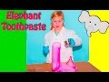 ASSISTANT Makes Elephant Toothpaste Fun Science Experiement STEM Learning Video