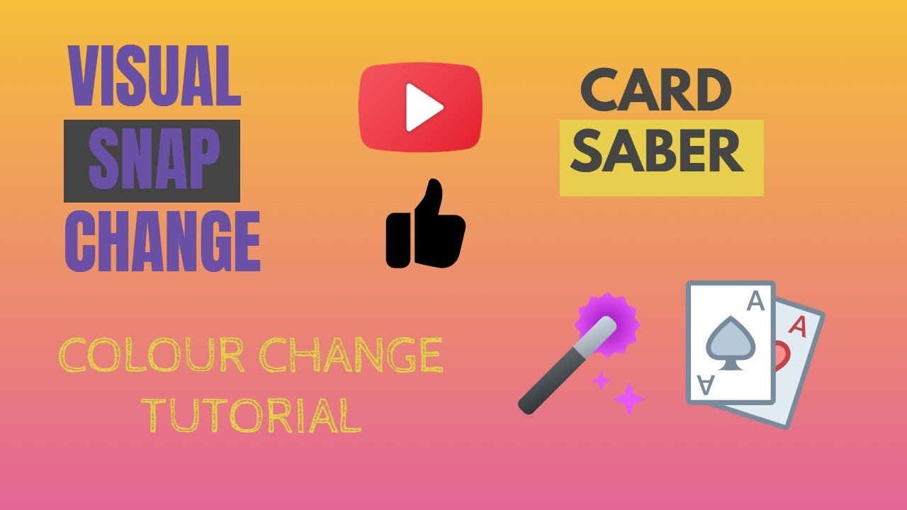 Visual Snap Change Tutorial (Color Change) YouTube