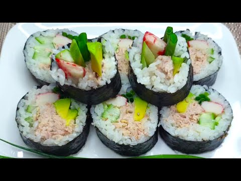 КИМПАБ с тунцом ! Рецепт корейского ролла!