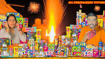 All Firecrackers Testing Diwali Crackers Stash 2025 Video Yogesh 01 Vlogs