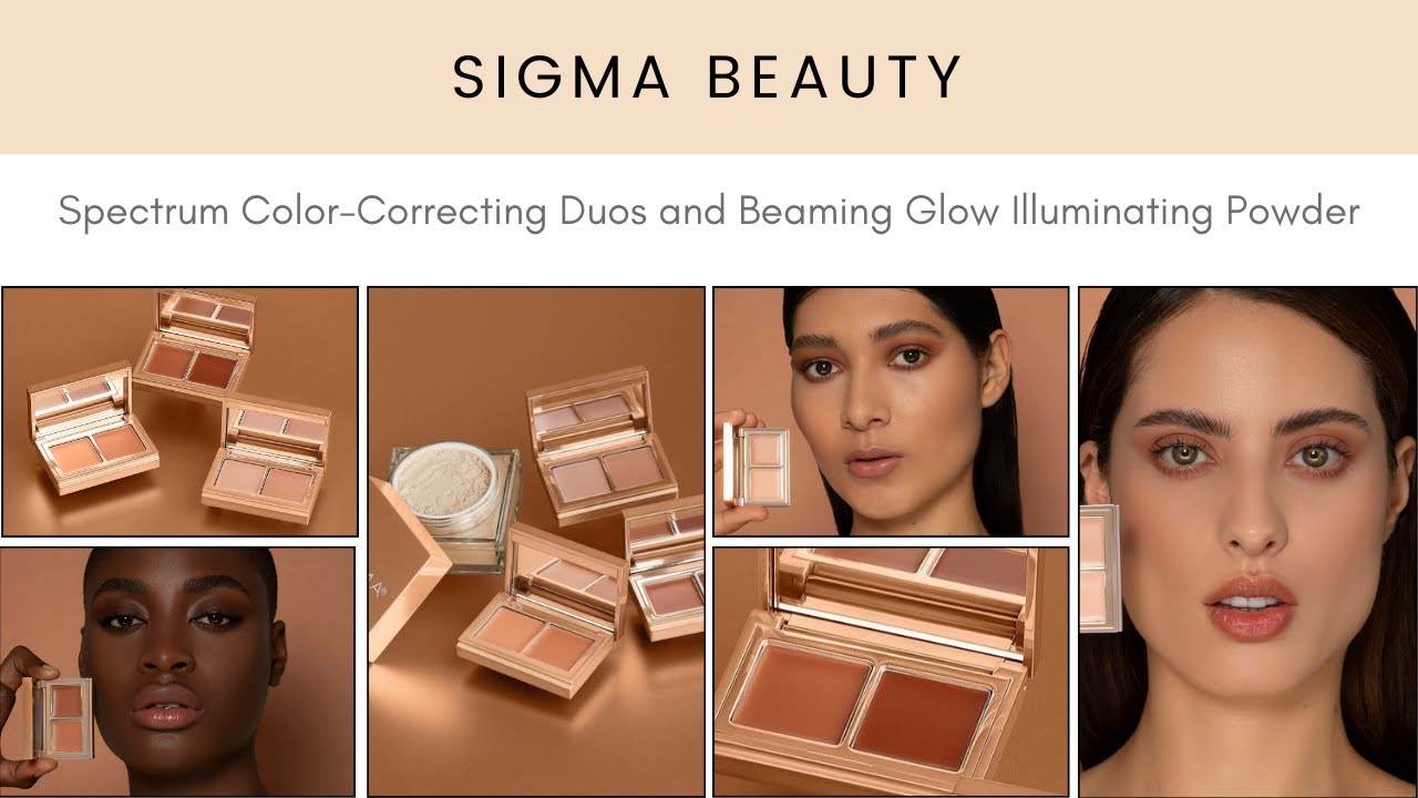 SIGMA BEAUTY Spectrum Color-Correcting Duos + Beaming Glow Illuminating 
