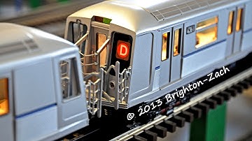 EXCLUSIVE! MTH MTA NYC Transit 4-Car R40 Slant D Train Subway Set !