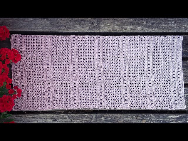 white christmas dresses Hand Crochet Lace Table Runner Placemat Farmhouse Dresser Scarf – SouthMage main image 0