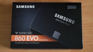 Samsung 860 EVO SSD 250Gb - Win 10 boot time (unboxing, installation)
