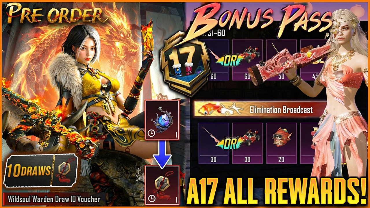 😍 FLAME M416 PRE-ORDER EVENT IS HERE || A17 COMPLETE BONUS PASS REWARDS LOOK.