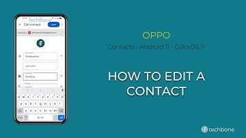 How to Edit a Contact - Oppo [Android 11 - ColorOS 11]