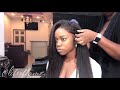 HAIR REVIEW | AFFORDABLE 20 INCH KINKY STRAIGHT LACE FRONT WIG FROM NUBIA"S BOX| Install and Review