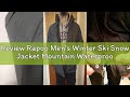 Review Rapoo Men's Winter Ski Snow Jacket Mountain Waterproof Windproof Rain Jacket