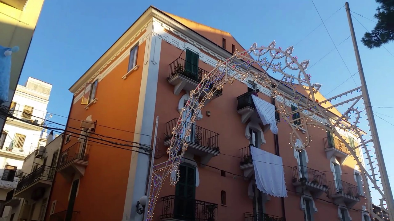 Maria SS della Libera e San Cristoforo in processione Rodi Garganico 3 luglio 2017