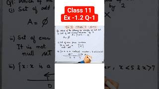 Ex 1.2 Q-1 Class 11 Maths Sets Chapter 1 Ncert  #maths #ncert #class11 #shorts #viralvideo