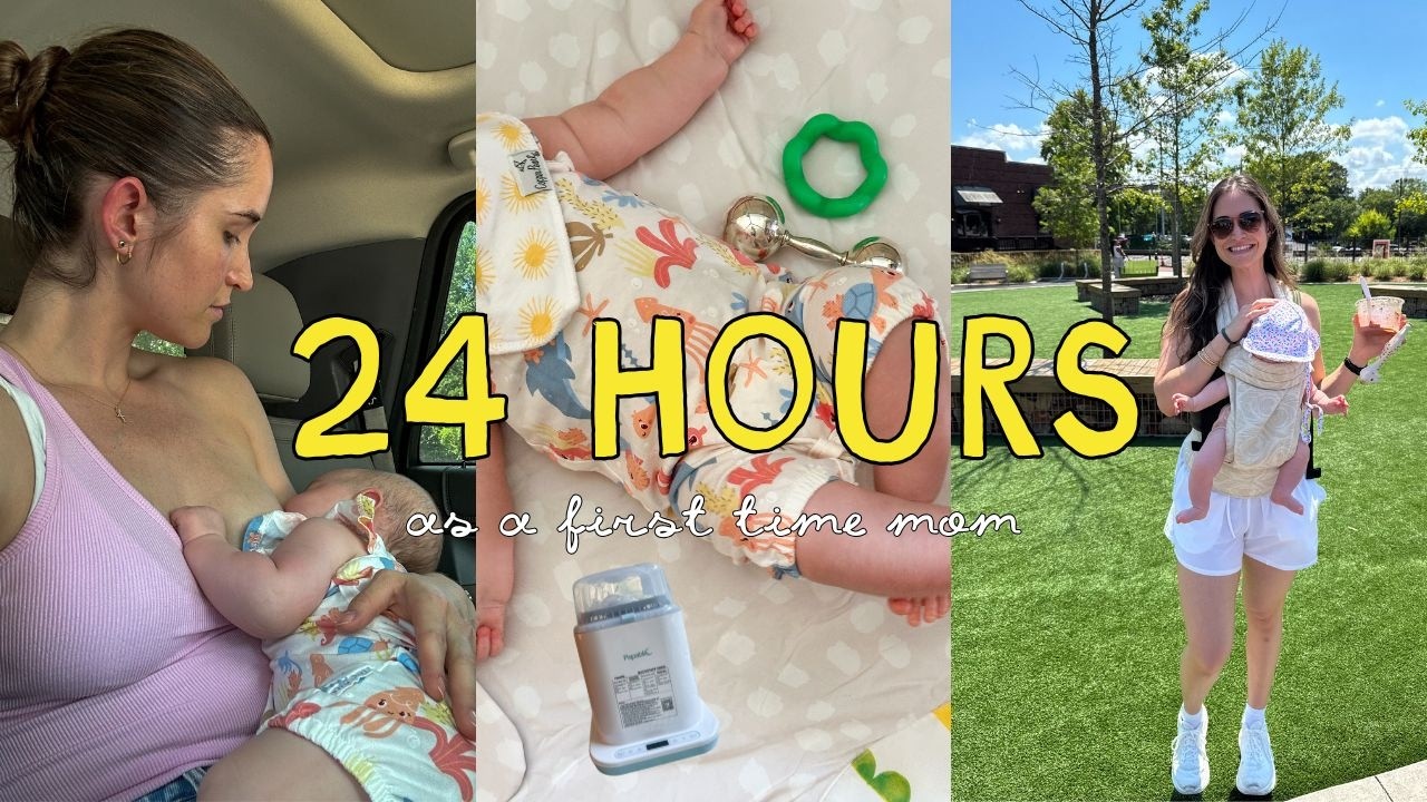 🎥 🍼 24 Hours as a New Mom with My 4 Month Old 👶Baby Sleep, Postpartum Life & Papablic Washer Review